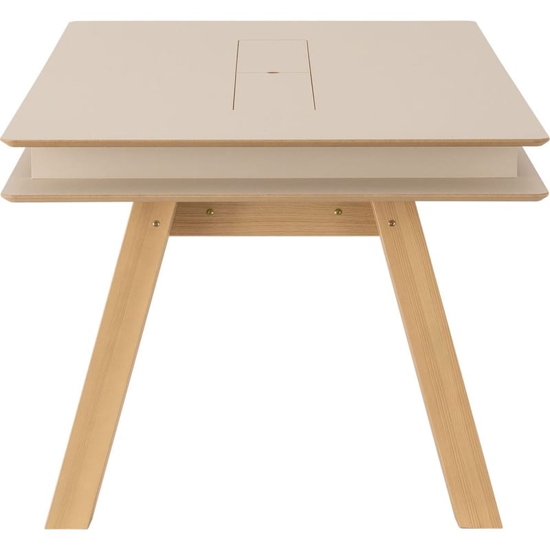 4 You Fresh Stort Rektangulärt Matbord 200 cm med Trä- och Ekutseende - Beige - Möbler - Bord & matgrupp - Matbord & köksbord