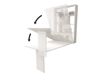 Abi Vägghängt Bord 85x203 cm - Valnöt - Möbler - Bord & matgrupp - Klaffbord & hopfällbart bord