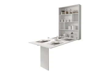 Abi Vägghängt Fällbart Matbord 130 cm - Vit - Möbler - Bord & matgrupp - Matbord & köksbord
