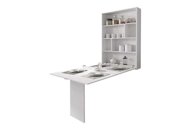Abi Vägghängt Fällbart Matbord 130 cm, Vit