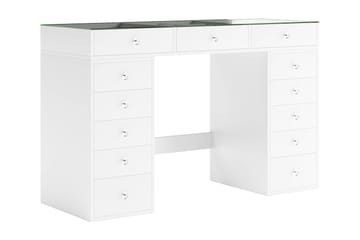 Addison Sminkbord Glas 120 cm - Vit - Möbler - Bord & matgrupp - Sminkbord & toalettbord