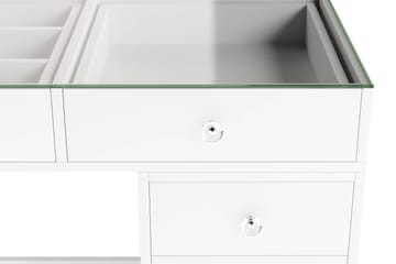 Addison Sminkbord Glas 120 cm - Vit - Möbler - Bord & matgrupp - Sminkbord & toalettbord