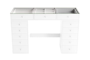 Addison Sminkbord Glas 120 cm - Vit - Möbler - Bord & matgrupp - Sminkbord & toalettbord