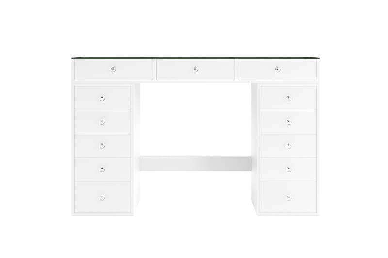 Addison Sminkbord Glas 120 cm - Vit - Möbler - Bord & matgrupp - Sminkbord & toalettbord