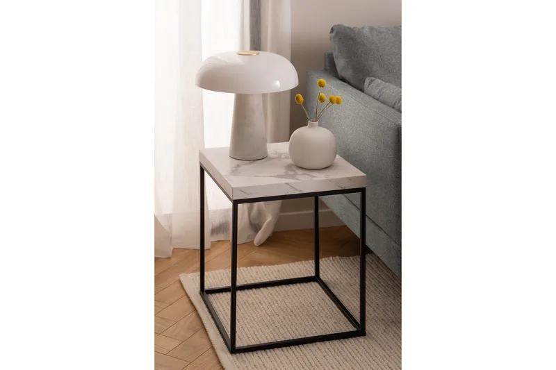 Adisan Soffbord 40x40 cm - Vit - Möbler - Bord & matgrupp - Soffbord