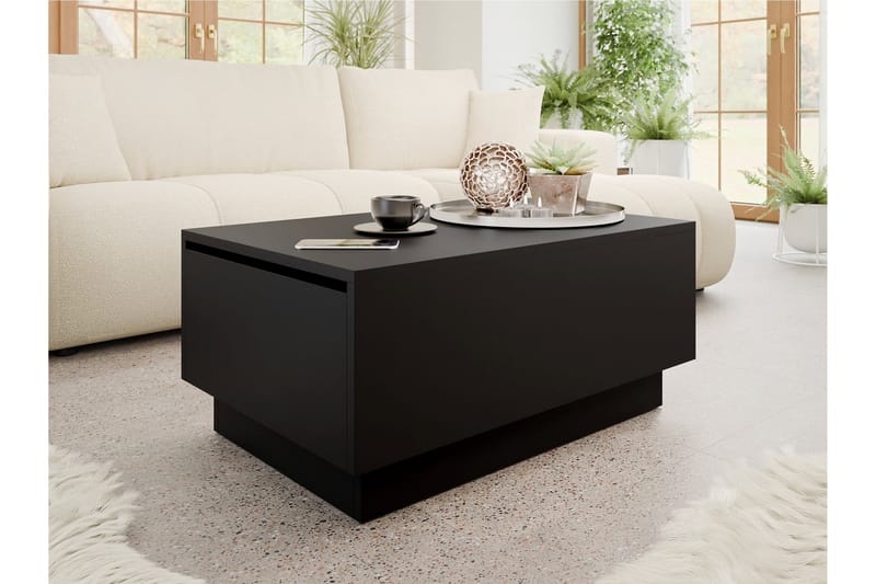 Adrianah Soffbord 90 cm - Svart - Möbler - Bord & matgrupp - Soffbord