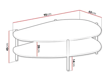 Aggarwal Soffbord 90 cm - Möbler - Bord & matgrupp - Soffbord
