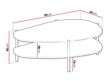 Aggarwal Soffbord 90 cm - Möbler - Bord & matgrupp - Soffbord