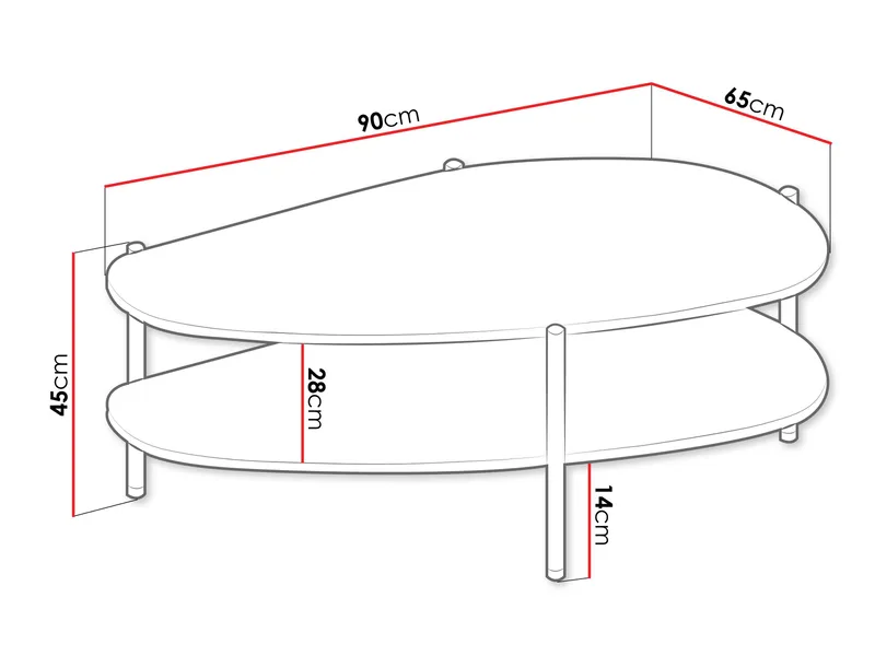 Aggarwal Soffbord 90 cm - Möbler - Bord & matgrupp - Soffbord