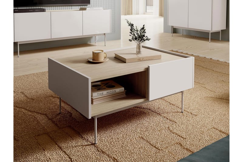 Akansh Soffbord 97 cm - Beige - Möbler - Bord & matgrupp - Soffbord
