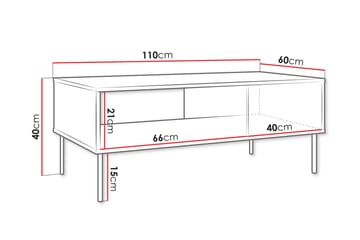 Akiko Soffbord 110 cm - Beige - Möbler - Bord & matgrupp - Soffbord