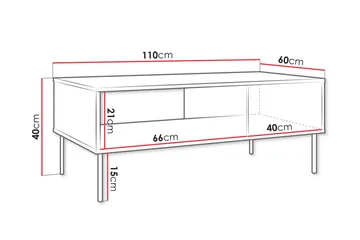 Akiko Soffbord 110 cm - Beige - Möbler - Bord & matgrupp - Soffbord
