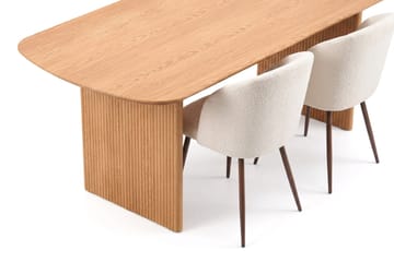 Alma Matgrupp 220 cm rektangulärt med 6 Greya Mastolar - Ek - Möbler - Bord & matgrupp - Matgrupp