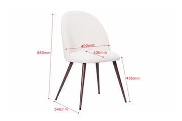 Alma Matgrupp 220 cm rektangulärt med 6 Nibe Plus Mastolar - Valnöt - Möbler - Bord & matgrupp - Matgrupp