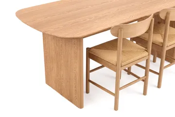 Alma Matgrupp rektangulärt 180 cm Ek med 6 Malte Matstolar - Ek - Möbler - Bord & matgrupp - Matgrupp