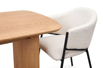 Alma Matgrupp rektangulärt 180 cm med 6 Filip Matstolar - Ek - Möbler - Bord & matgrupp - Matgrupp