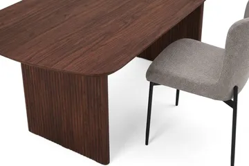 Alma Matgrupp rektangulärt 180 cm Valnöt med 6 Elsie Matstolar - Valnöt - Möbler - Bord & matgrupp - Matgrupp