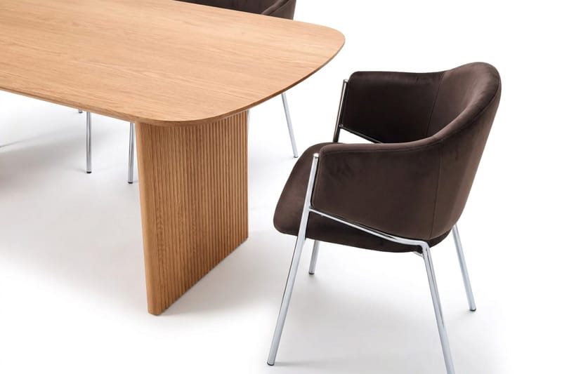 Alma Matgrupp rektangulärt 220 cm med 6 Filip Matstolar - Ek - Möbler - Bord & matgrupp - Matgrupp