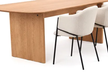 Alma Matgrupp rektangulärt 220 cm med 6 Filip Matstolar - Ek - Möbler - Bord & matgrupp - Matgrupp