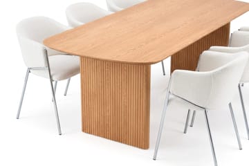 Alma Matgrupp rektangulärt 220 cm med 6 Filip Matstolar - Ek - Möbler - Bord & matgrupp - Matgrupp