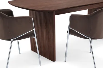 Alma Matgrupp rektangulärt 220 cm med 6 Filip Matstolar - Valnöt - Möbler - Bord & matgrupp - Matgrupp