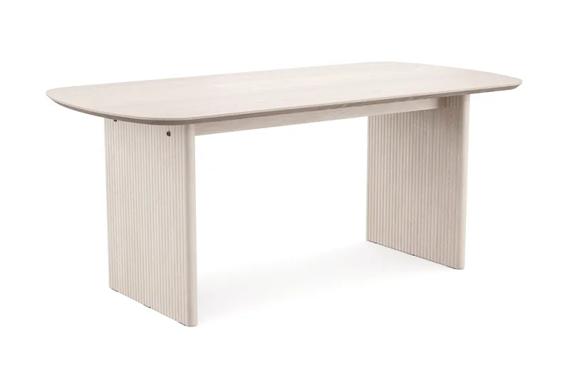 Alma rektangulärt Matbord 180x90 cm Fanér, Vitlaserat