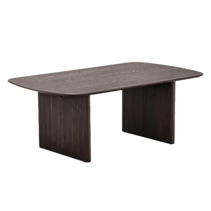 Alma Soffbord Rektangulär 120 cm i trä, Rökt ek