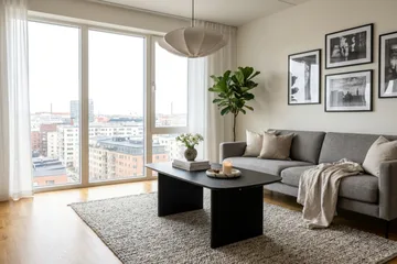 Alma Soffbord Rektangulär 120 cm i trä - Svartlaserad ek - Möbler - Bord & matgrupp - Soffbord
