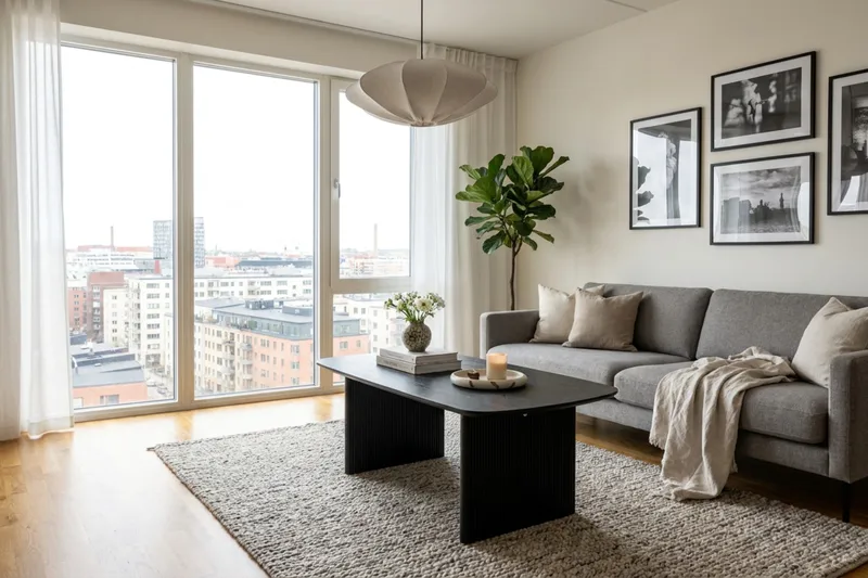 Alma Soffbord Rektangulär 120 cm i trä - Svartlaserad ek - Möbler - Bord & matgrupp - Soffbord