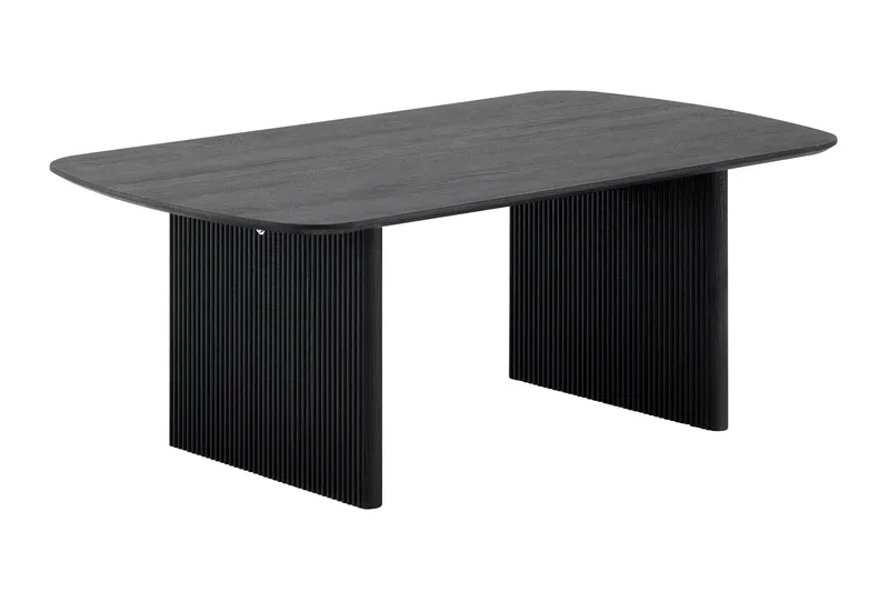 Alma Soffbord Rektangulär 120 cm i trä, Svartlaserad ek