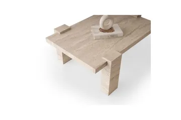 Almasi Soffbord 110 cm - Travertine - Möbler - Bord & matgrupp - Soffbord