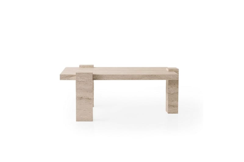 Almasi Soffbord 110 cm - Travertine - Möbler - Bord & matgrupp - Soffbord