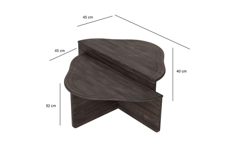 Altopiano Soffbord 90 cm - Antracit - Möbler - Bord & matgrupp - Soffbord