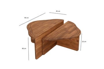 Altopiano Soffbord 90 cm - Brun - Möbler - Bord & matgrupp - Soffbord