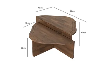 Altopiano Soffbord 90 cm - Valnöt - Möbler - Bord & matgrupp - Soffbord