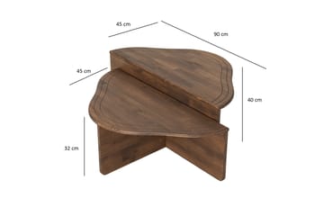 Altopiano Soffbord 90 cm - Valnöt - Möbler - Bord & matgrupp - Soffbord