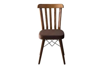 Alvryn Matgrupp Bord 130 cm + 4 Stolar - Brun - Möbler - Bord & matgrupp - Matgrupp