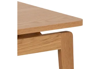 Amasi 80 cm Kvadratiskt Soffbord med Svävande Bordsskiva i Ek - Brun - Möbler - Bord & matgrupp - Soffbord