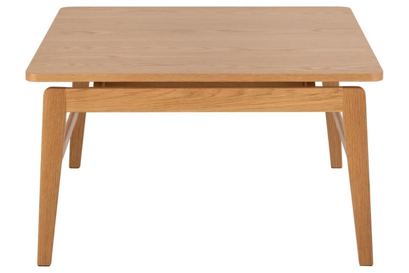 Amasi 80 cm Kvadratiskt Soffbord med Svävande Bordsskiva i Ek - Brun - Möbler - Bord & matgrupp - Soffbord