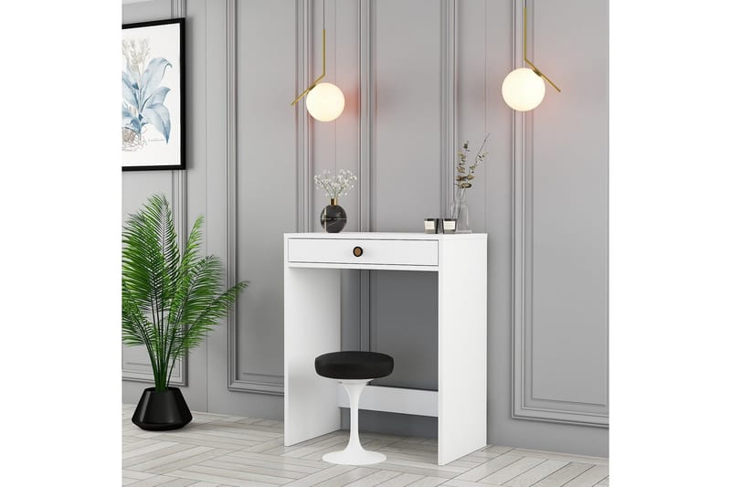 Ameias Sminkbord 70 cm med Förvaring och Lådor i Målat Trä - Vit - Möbler - Bord & matgrupp - Sminkbord & toalettbord