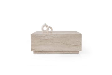 Ameias Soffbord 90 cm - Travertine - Möbler - Bord & matgrupp - Soffbord