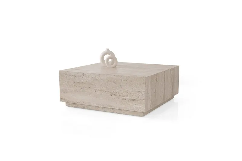 Ameias Soffbord 90 cm, Travertine