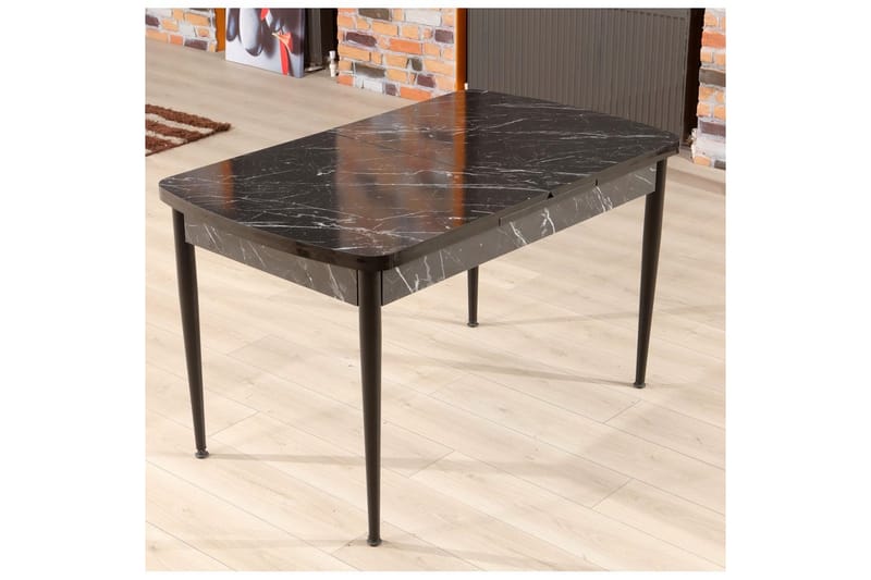 Amerbach Matbord 132 cm Rektangulär - Svart/Vit - Möbler - Bord & matgrupp - Matbord & köksbord