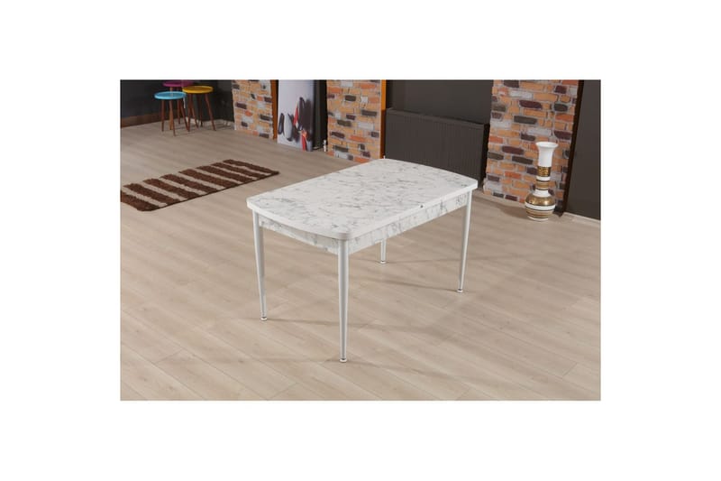 Amerbach Matbord 132 cm Rektangulär - Vit/Grå - Möbler - Bord & matgrupp - Matbord & köksbord