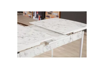 Amerbach Matbord 132 cm Rektangulär - Vit/Grå - Möbler - Bord & matgrupp - Matbord & köksbord