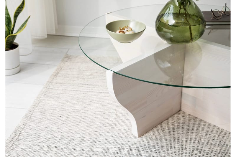 Amphora Soffbord 92 cm - Vit - Möbler - Bord & matgrupp - Soffbord