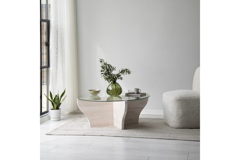 Amphora Soffbord 92 cm - Vit - Möbler - Bord & matgrupp - Soffbord