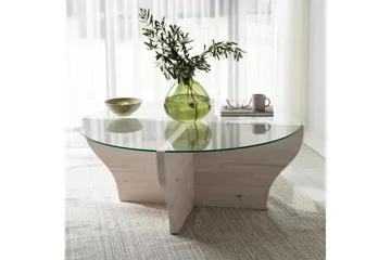 Amphora Soffbord 92 cm - Vit - Möbler - Bord & matgrupp - Soffbord