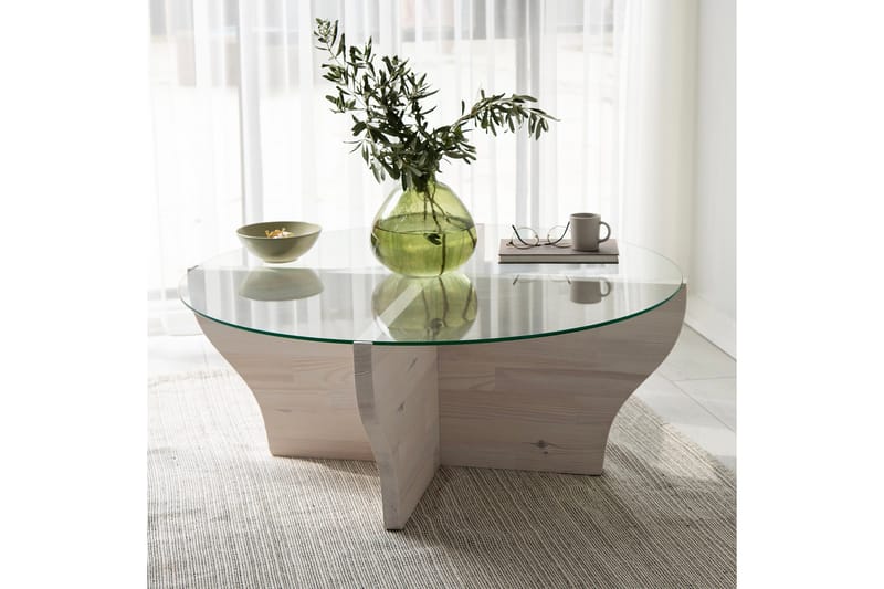 Amphora Soffbord 92 cm - Vit - Möbler - Bord & matgrupp - Soffbord