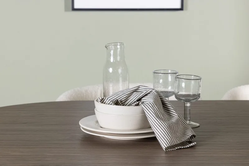 Andy Matbord 180x90 cm Brun med 4 Edina Matstol - Möbler - Bord & matgrupp - Matgrupp